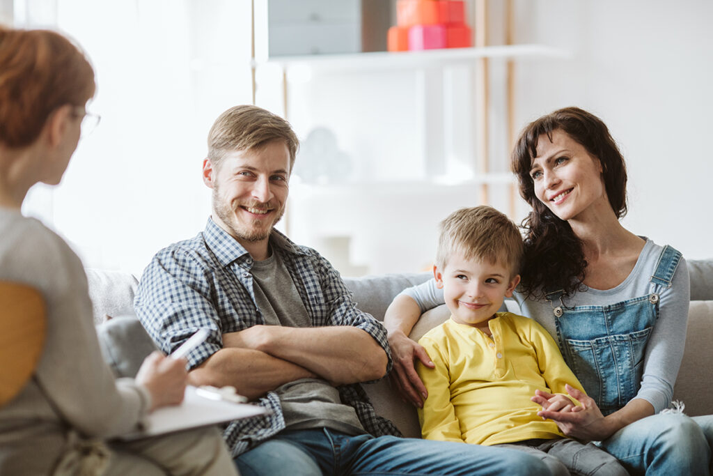 Sesión de acompañamiento con una familia