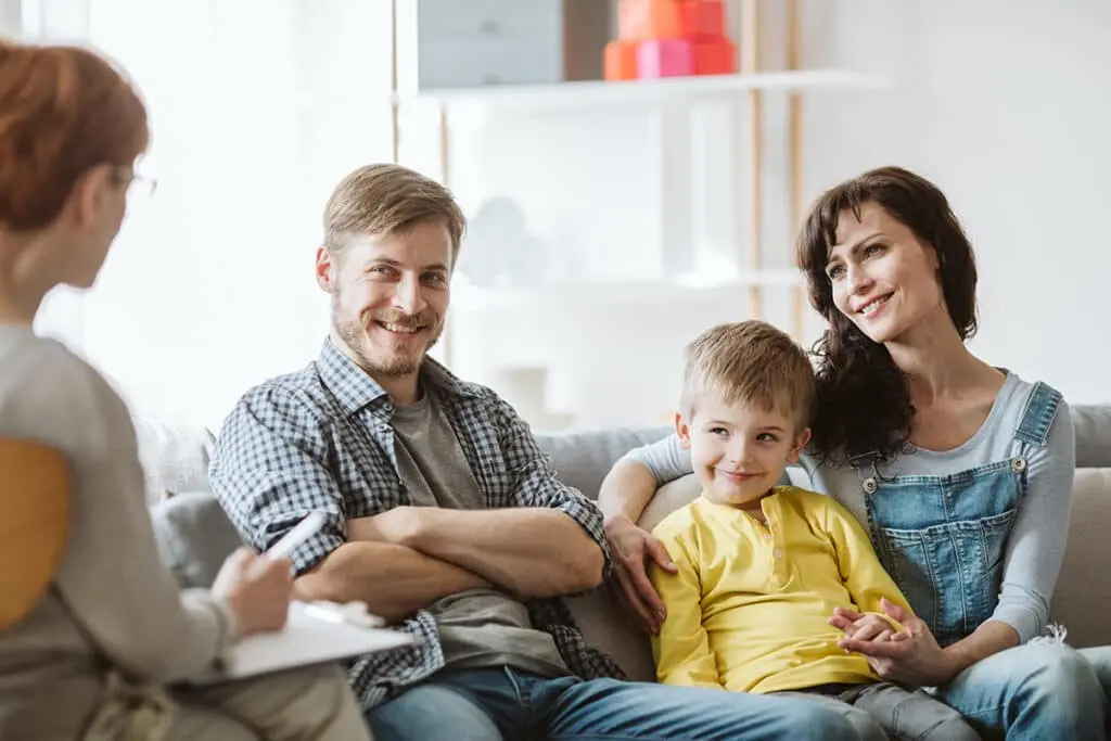 Sesión de acompañamiento con una familia